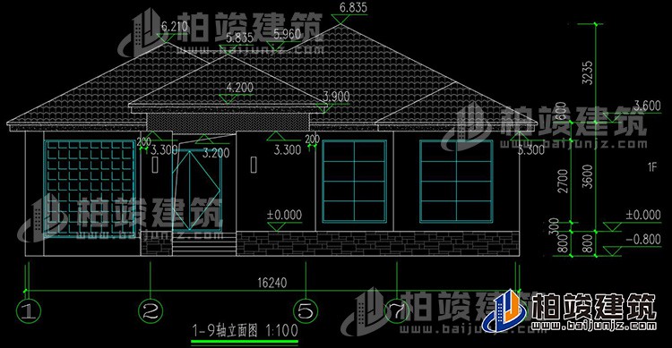 正立面图