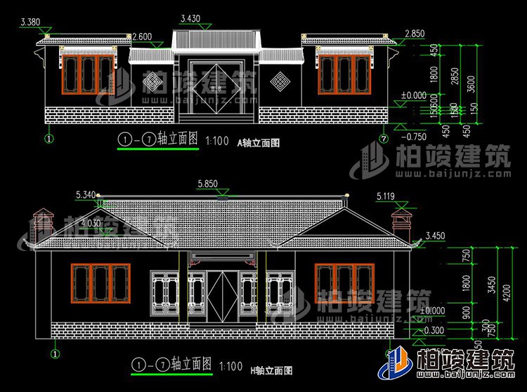 正立面图